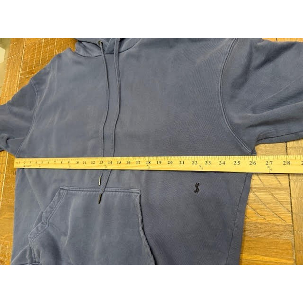 Ksubi Blue Pullover Hoodie Cross Print Streetwear Sweatshirt L NWT Flawed - Picture 6 of 10